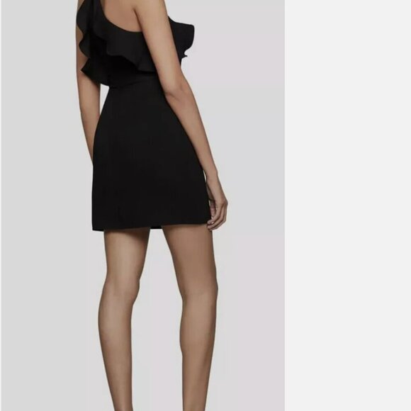 BCBGeneration Black Ruffle Halter Mini Dress, Size 4 NEW WITH TAG! - Picture 3 of 6